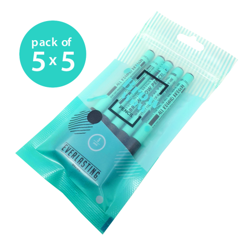 ALL ROUND BROWN Disposable eyebrow pencils pack of 5 = 25 pencils